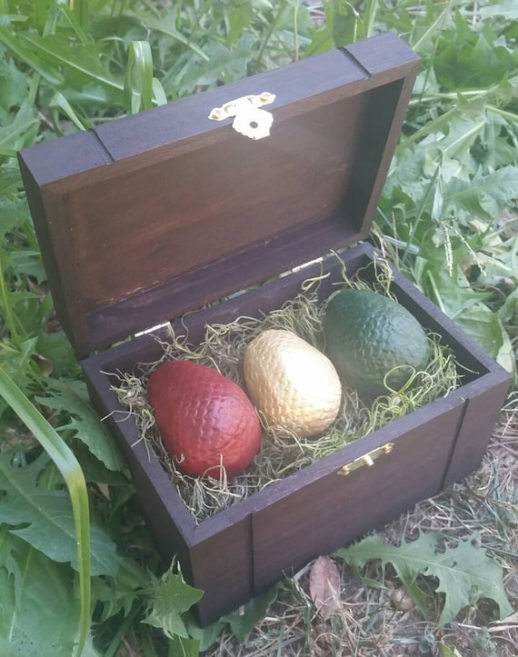 Larger Dragon Eggs Box Wooden chest of dragon eggs game of