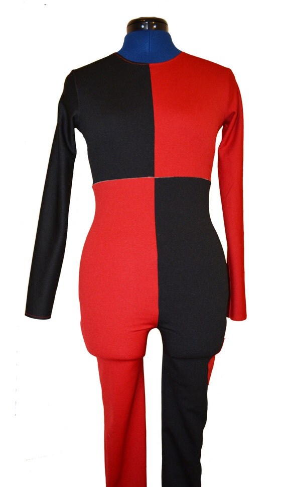 Pre-Made Harley Quinn Bodysuit Cosplay Costume Size: