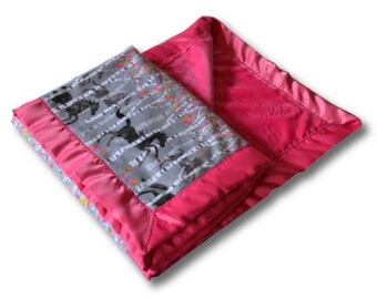 Ultimate Woodland Blanket -  Woodland Horses - Baby Blanket - Minky