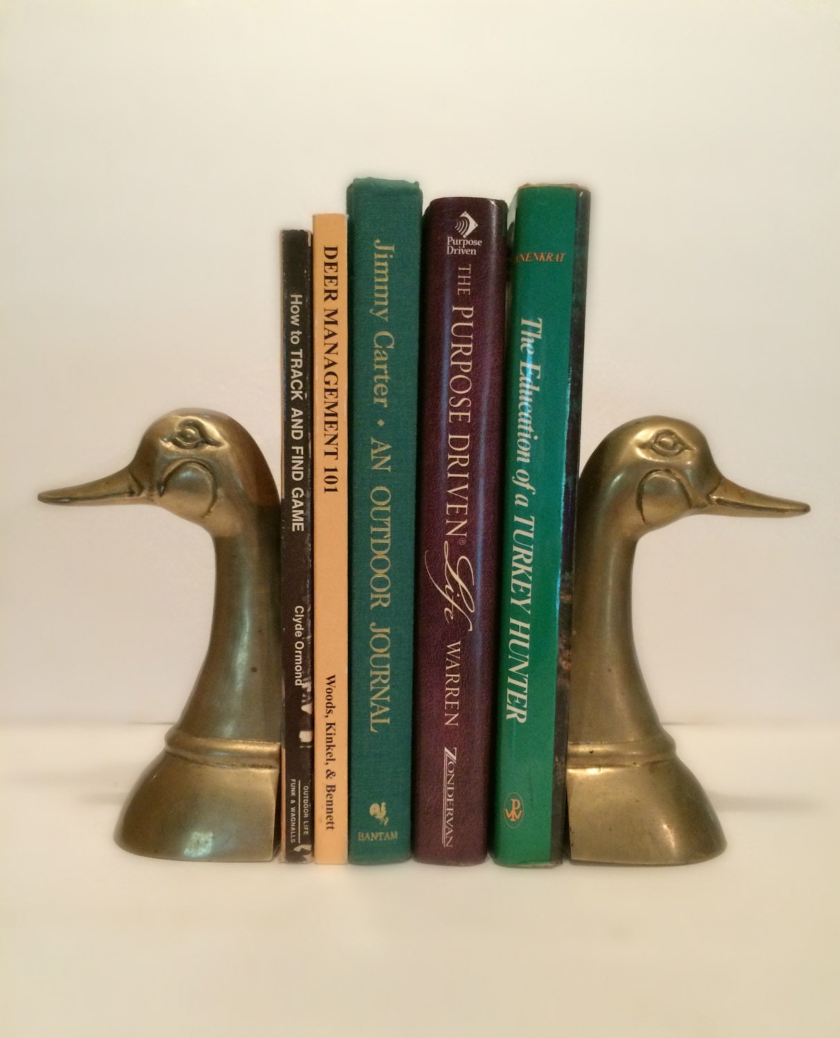 Brass Duck Bookends Vintage Duck Bookends by BuddyJacksDawgHouse