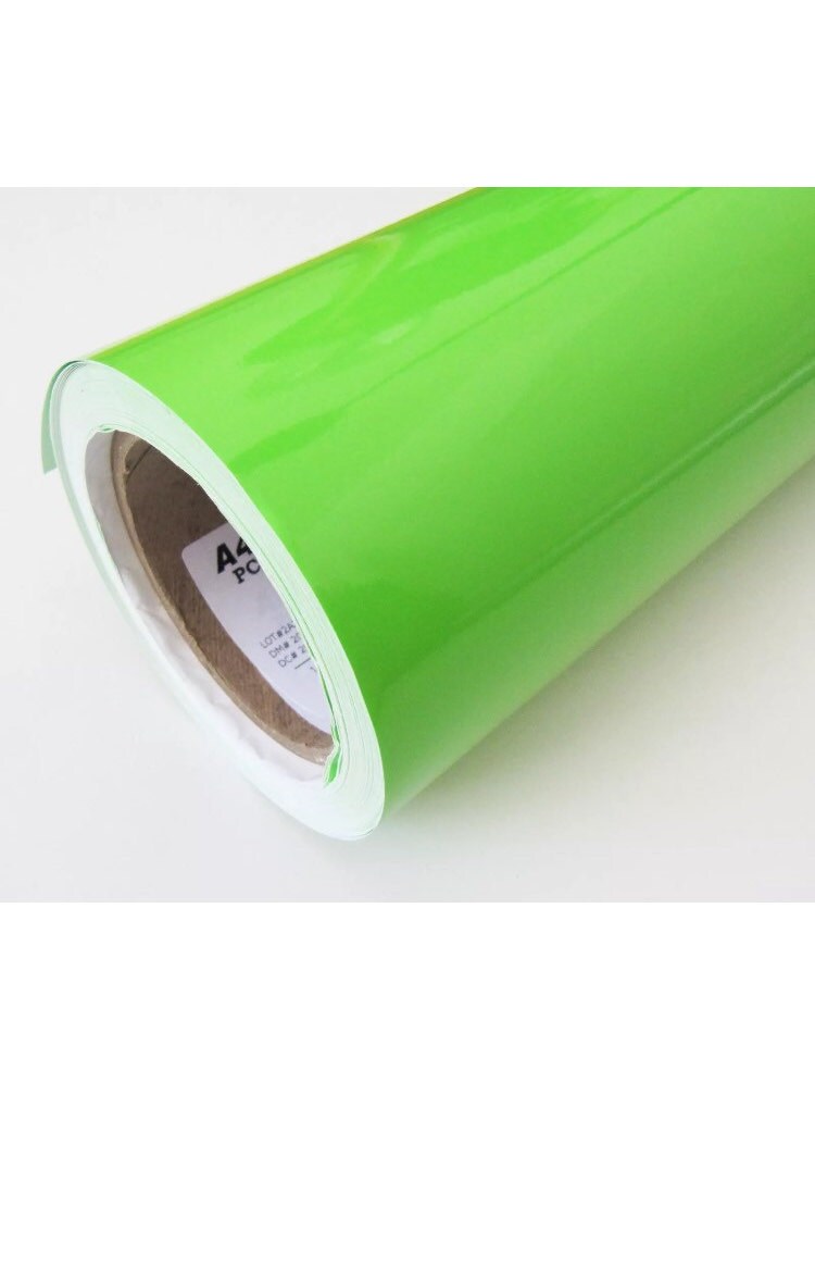 12x12 Sheet LIME Green Adhesive Vinyl Enduragloss