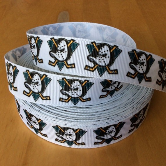 Anaheim Ribbons Hockey Ribbon Sports Ribbon by Ribbontiedinabow