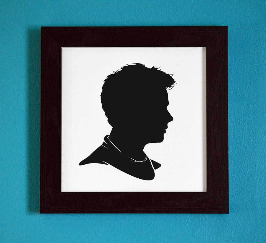 Teen Wolf Stiles Stilinski Silhouette Portrait Print