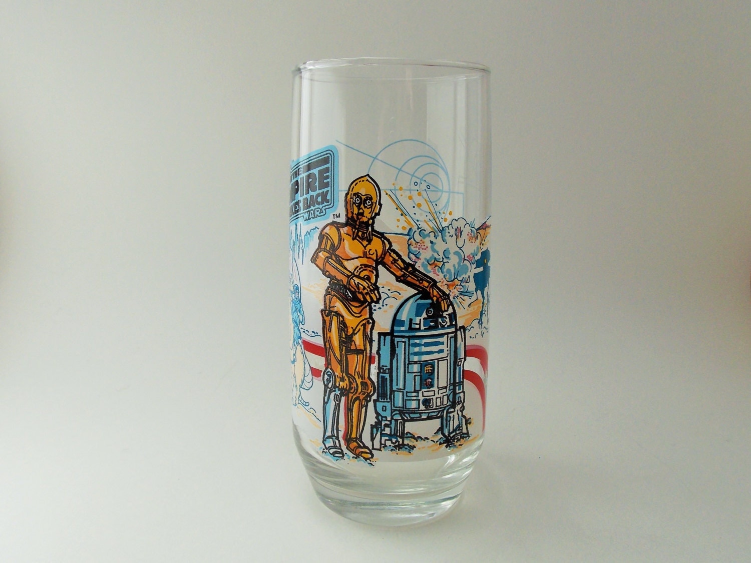 Vintage Star Wars Promo Glass The Empire Strikes Back R2d2