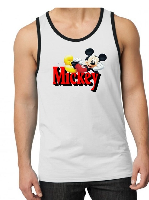 Mickey Mouse Men's Tank Top Guy's Disney Tank by KMGear on