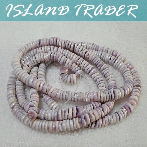 CEBU PURPLE BEAUTY shell beads 45mm heishi by PHIslandTrader