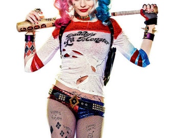 Harley Quinn Temporary Tattoos Suicide Squad Costume Cosplay