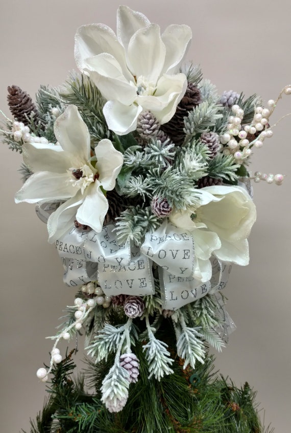 christmas tree topper magnolia tree topper christmas tree topper magnolia tree topper