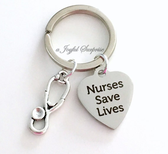 Nurse Keyring Nursing Gift Nurse's KeyChain Nurses Save
