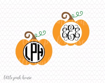 Pumpkin monogram svg, pumpkin svg, halloween svg, halloween, fall monogram, pumpkin, fall svg, svg files for cricut, silhouette files, dxf
