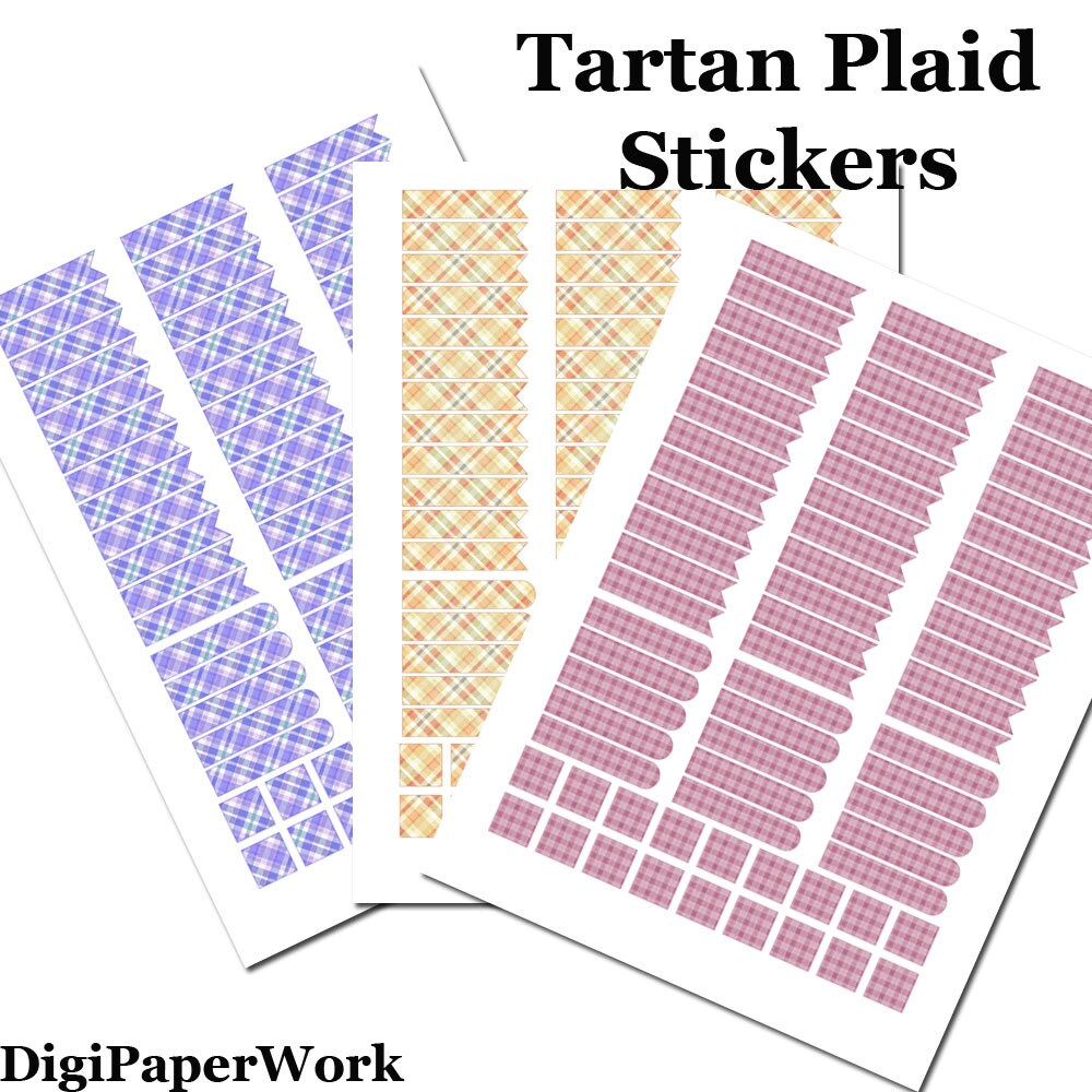 Printable Fabric Decals | scottish fabric stickers tartan plaid printable by Printable Fabric Decals | scottish fabric stickers tartan plaid printable by
