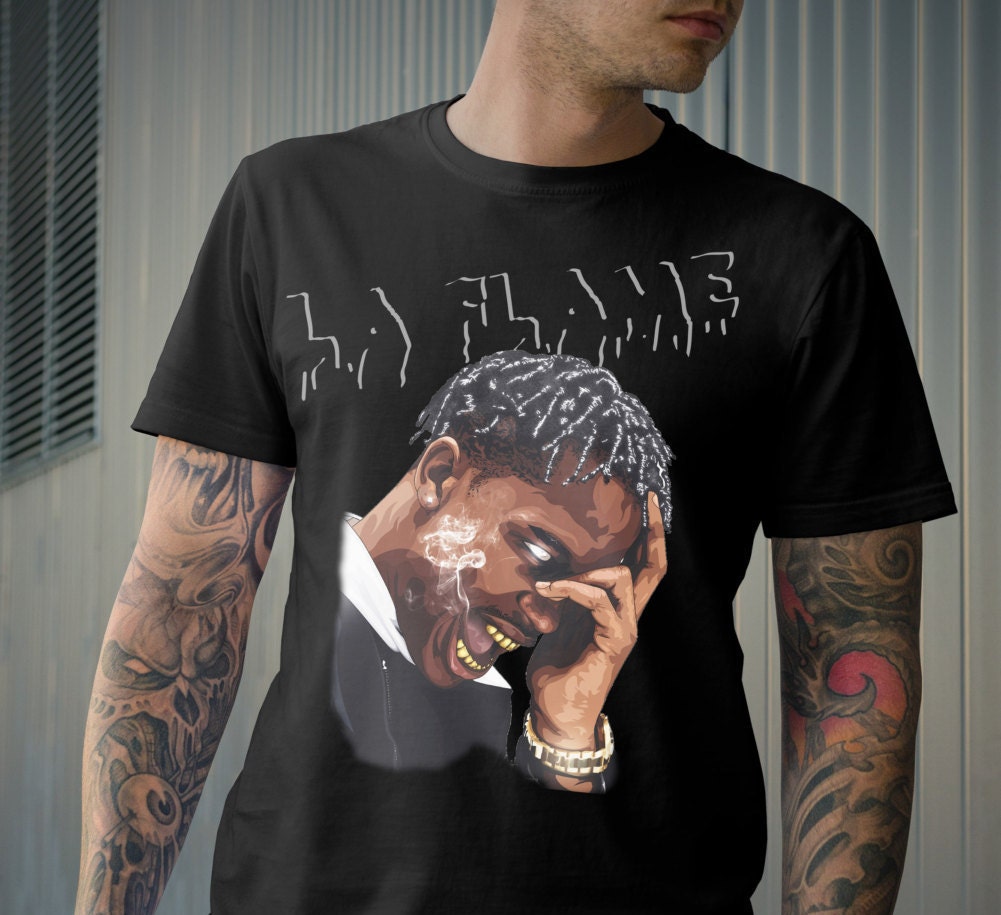 travis scott la flame shirt