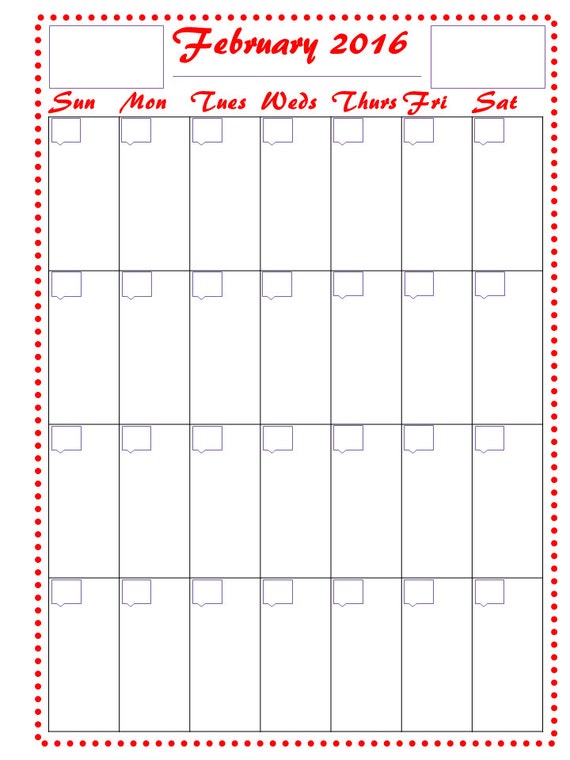 monthly calendar schedule printable undated pdf family