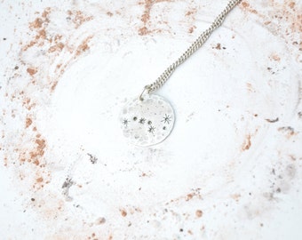 Ursa major necklace Constellation necklace Big dipper necklace Silver pendant Astronomy necklace Zodiac jewelry Space jewelry Star sign