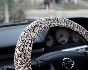 Steering wheel cover – steer cover – car decor, accessories – automobile gift, car gift