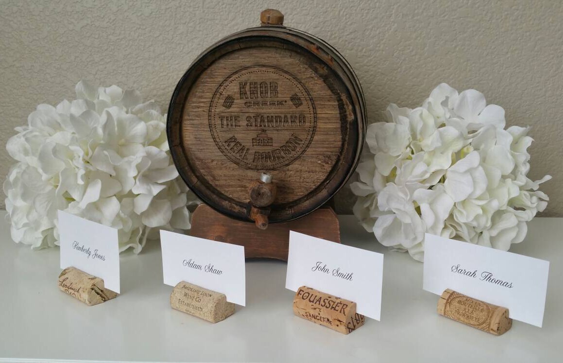 Wine Cork Place Card Holders Wine Wedding Vineyard Wedding