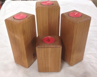 Tea Light Candle Holders, 4pc. Set