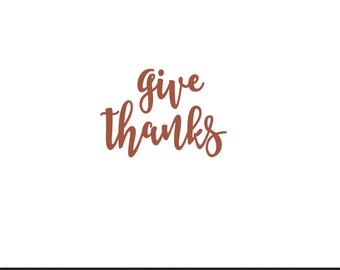 Download Give thanks svg | Etsy