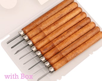 DIY Hand Wood Carving Tools Woodcut Craft Chisels Woodworking 3/8/12 pcs Set