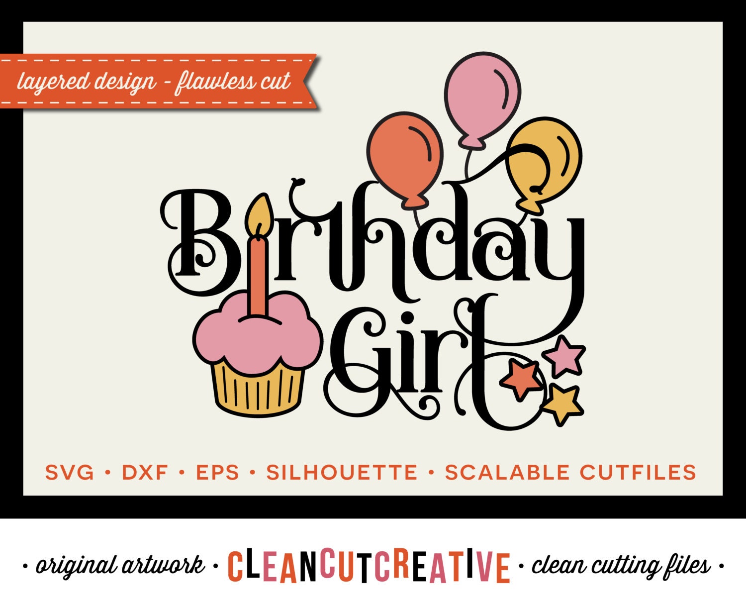 Download Birthday Girl Design SVG Studio3 DXF EPS cut file clip art