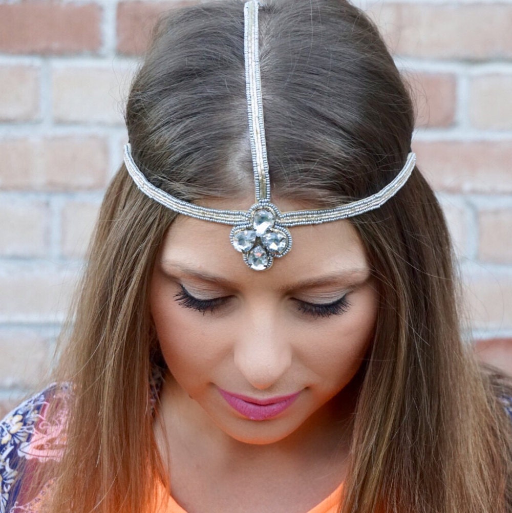 Bling Rhinestone Headband Elastic Headband Base Women's