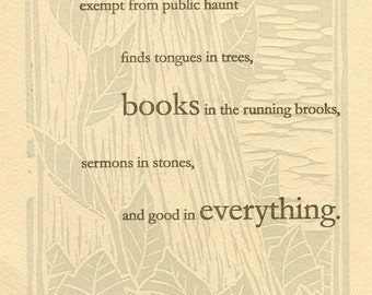 Shakespeare Poetry Greeting Card