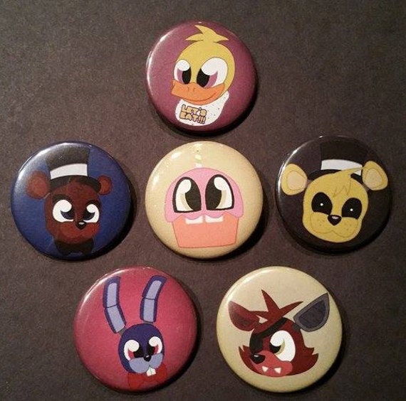 FNAF Kids Set Of 1.5 Pins By ShowtimeandCoal On Etsy