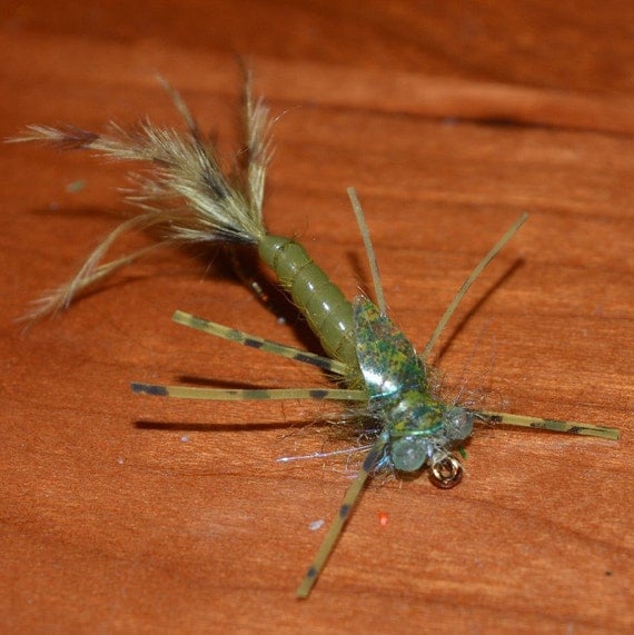 Damsel nymph nymph fly fly fishing flies by FlyDaddyCustomFlies