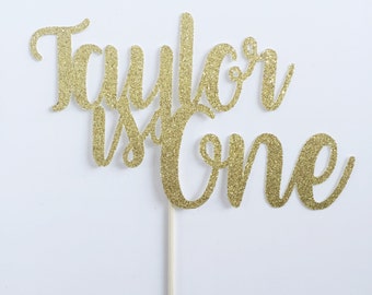 First Birthday Cake Topper- Personalized CakeTopper- Smash Cake Topper- First Birthday Decor-Birthday Decoration- Personalized Topper
