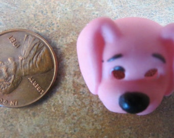 Dollhouse Miniature Pink Dog Halloween mask