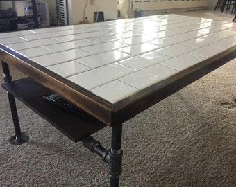 tile coffee table | etsy tile coffee table | etsy