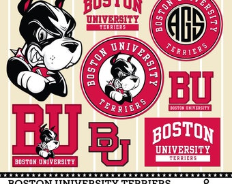 Boston University Terriers MReuDecal Reuseable Decal Mini