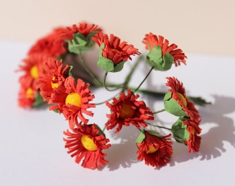 Chamomile flower, fabric flowers.