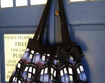 Dr. Who Purse, Dr. Who Diaper Bag, Tardis Handbag, Tardis Bag, Dr. Who Tote