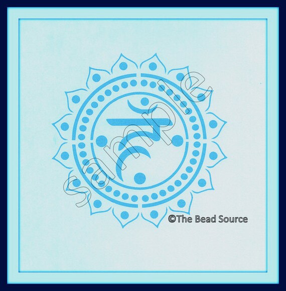throat chakra stencil yoga stencil mylar stencil by thebeadsource