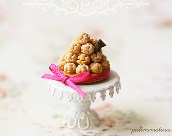 Dollhouse Miniature Food - Dollhouse Tarte Profiterole