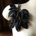 BlackVelvet Leaves for Bidal, Boutonnieres, Headbands, Hats, Costumes ML 38