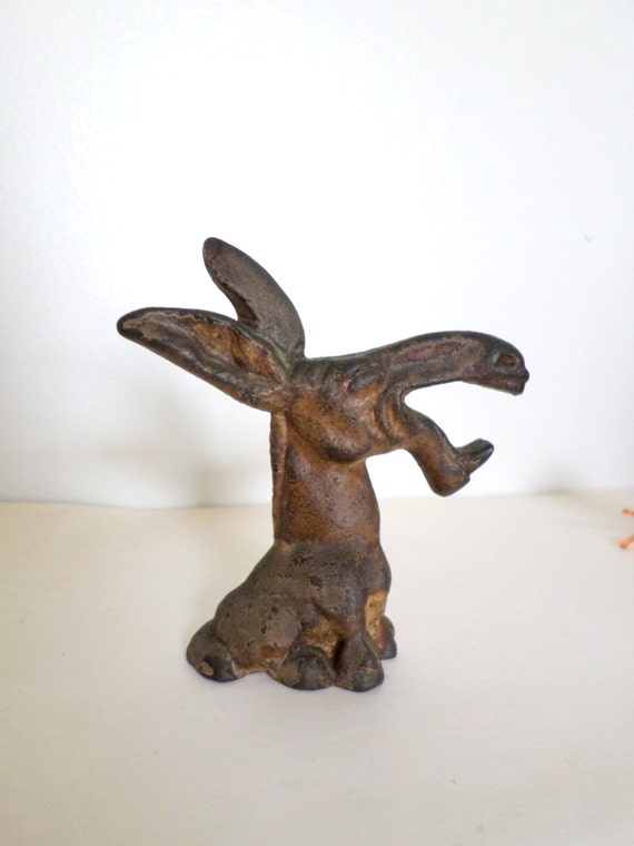 Vintage Antique Cast Iron Donkey Animal Figurine Collectible