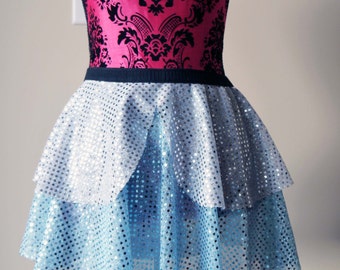 Running Skirt, Cinderella Running Skirt, Sparkle Running Skirt, 5K Skirt, Race Skirt, Princess Skirt, Blue Sparkle Skirt
