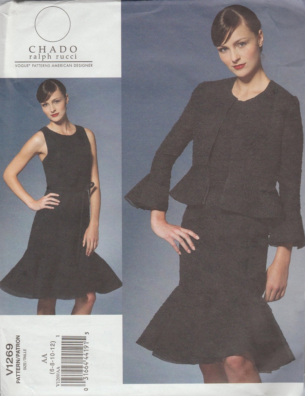 Vogue 1269 / Designer Sewing Pattern By Ralph Rucci / Chado / Dress And ...