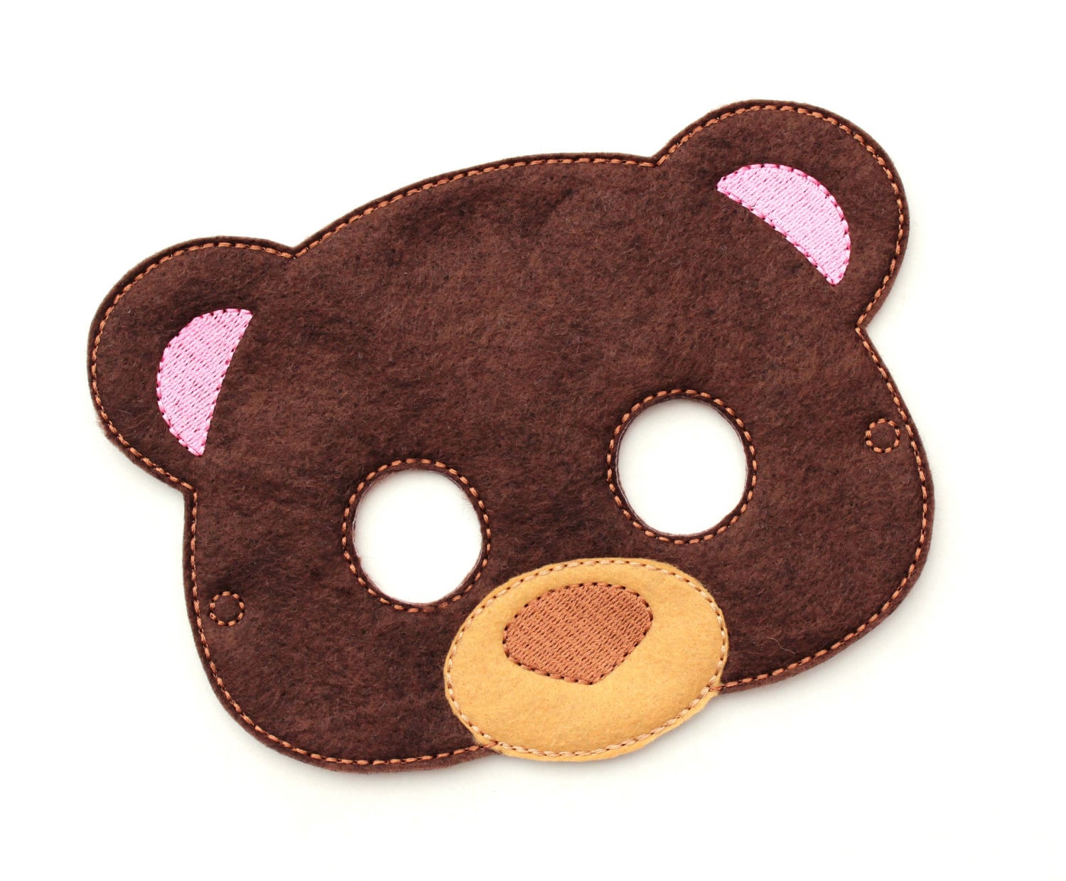 Kids Bear Mask Teddy Bear Costume Felt Mask Kids Face Mask