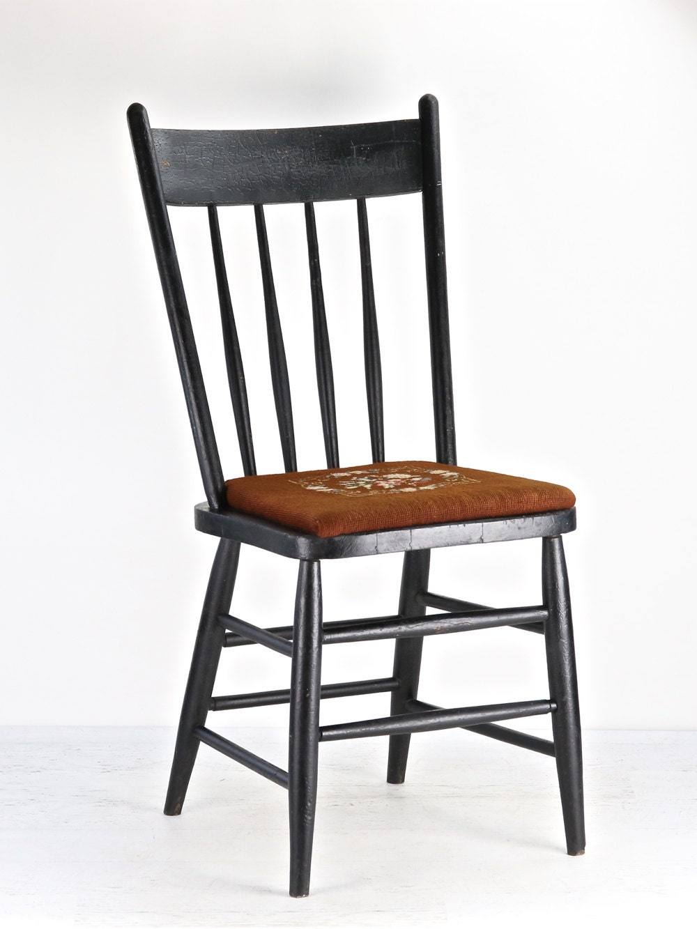 Vintage Rustic Dining Chair Black Dining Chair With