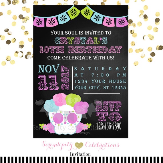 Sugar Skull Baby Shower Invitations 9