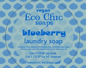 Blueberry Laundry Soap - Natural laundry soap with Blueberry Fragrance - Vegan laundry soap