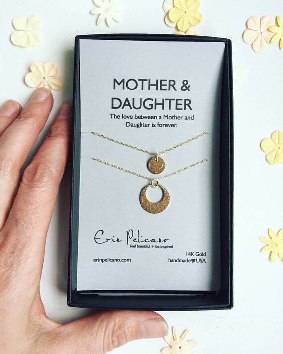 Mother Daughter Necklace Gift for Daughter Gift for Wife gold