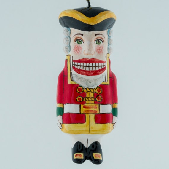 Ornament Nutcracker. Ceramic nutcracker. by