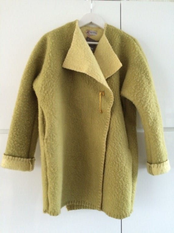 Handmade dekenjas blanketcoat made of a wool by MORETHANVINTAGENL