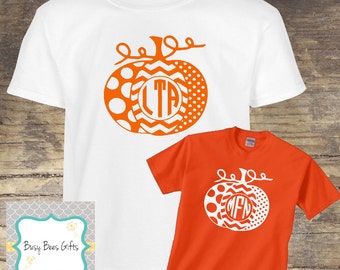 monogram pumpkin shirt