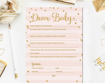 Baby advice cards | Etsy