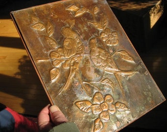 Embossed copper art | Etsy